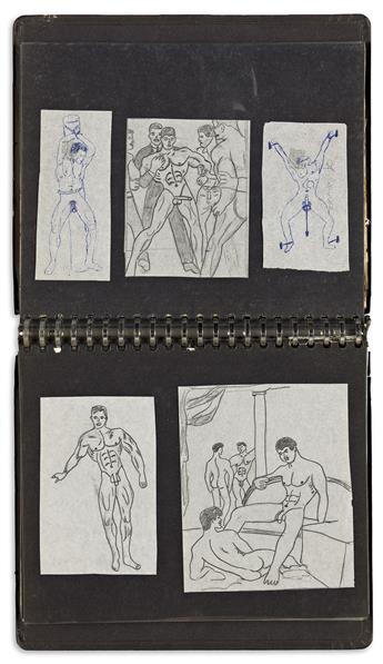 (BDSM) Binders of photographic references and original art from the files of the founder of the International Mr. Leather contest.